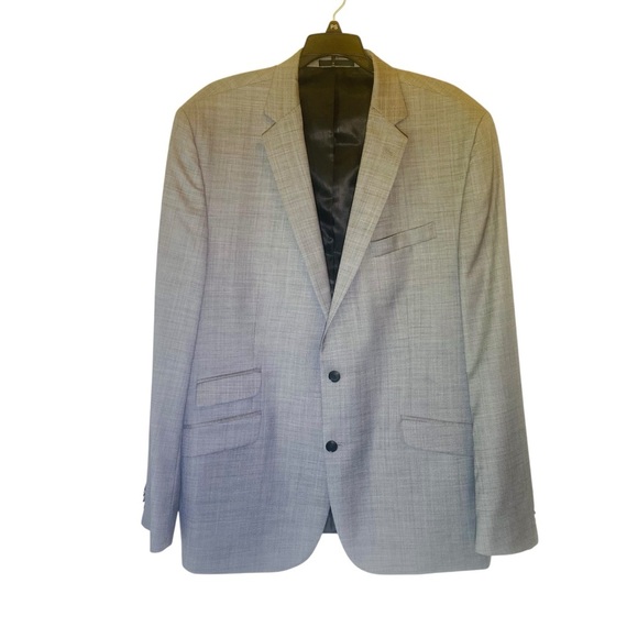 KENNETH COLE  New York  Men's size 46L Gray wool blend Suit/Sport Coat Blazer - Picture 1 of 8